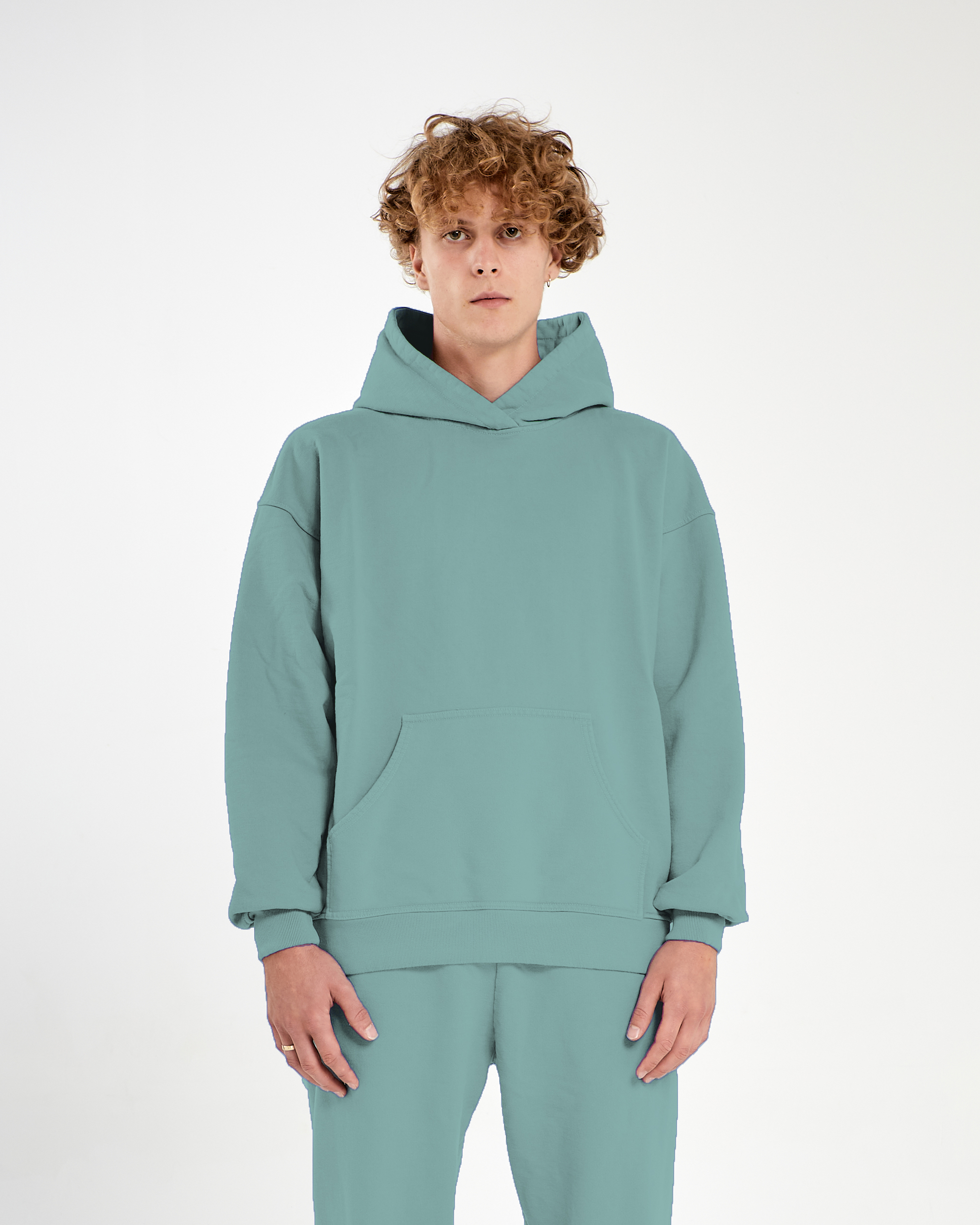 MINERAL BLUE FRENCH TERRY HOODIE – COTTON GARMENTS